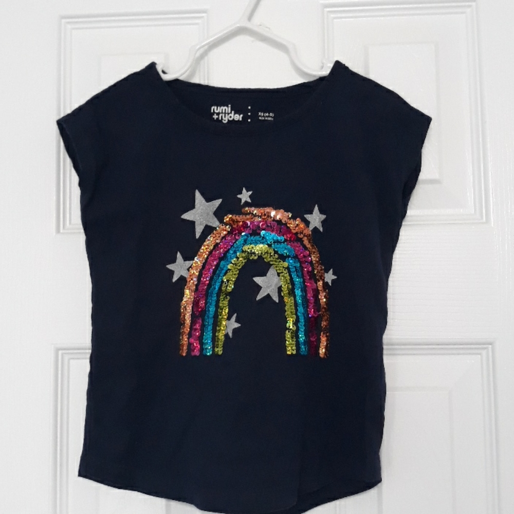Rumi+ryder sequin tee